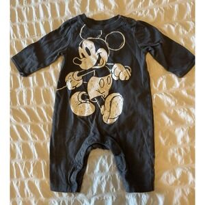disney jumping beans dark grey short‎ sleeve jumpsuit 3 months 100% Cotton